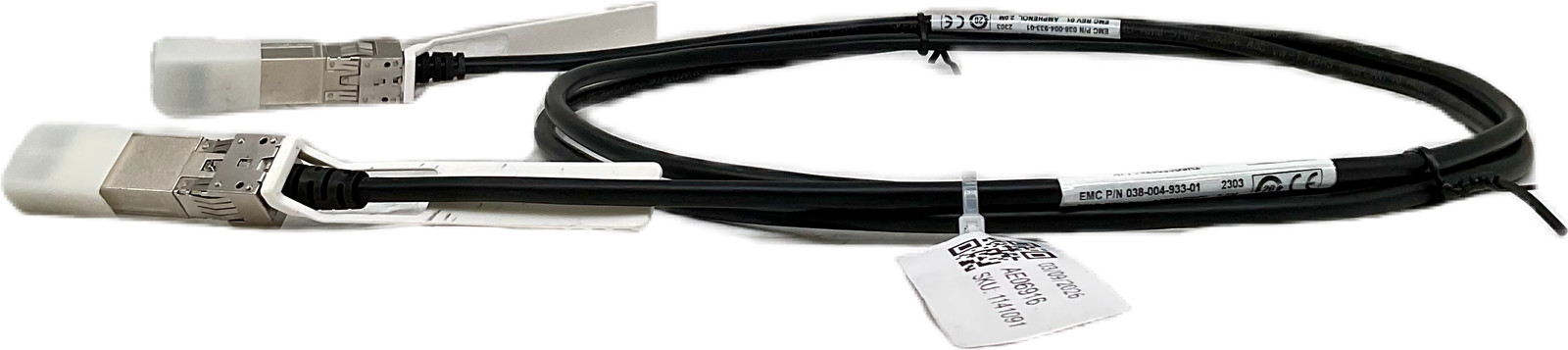 EMC Amphenol 038-004-933-01 SFP28 to SFP28 Cable 2m Male to Male