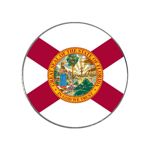 Florida State Flag Golf Ball Marker Sunshine
