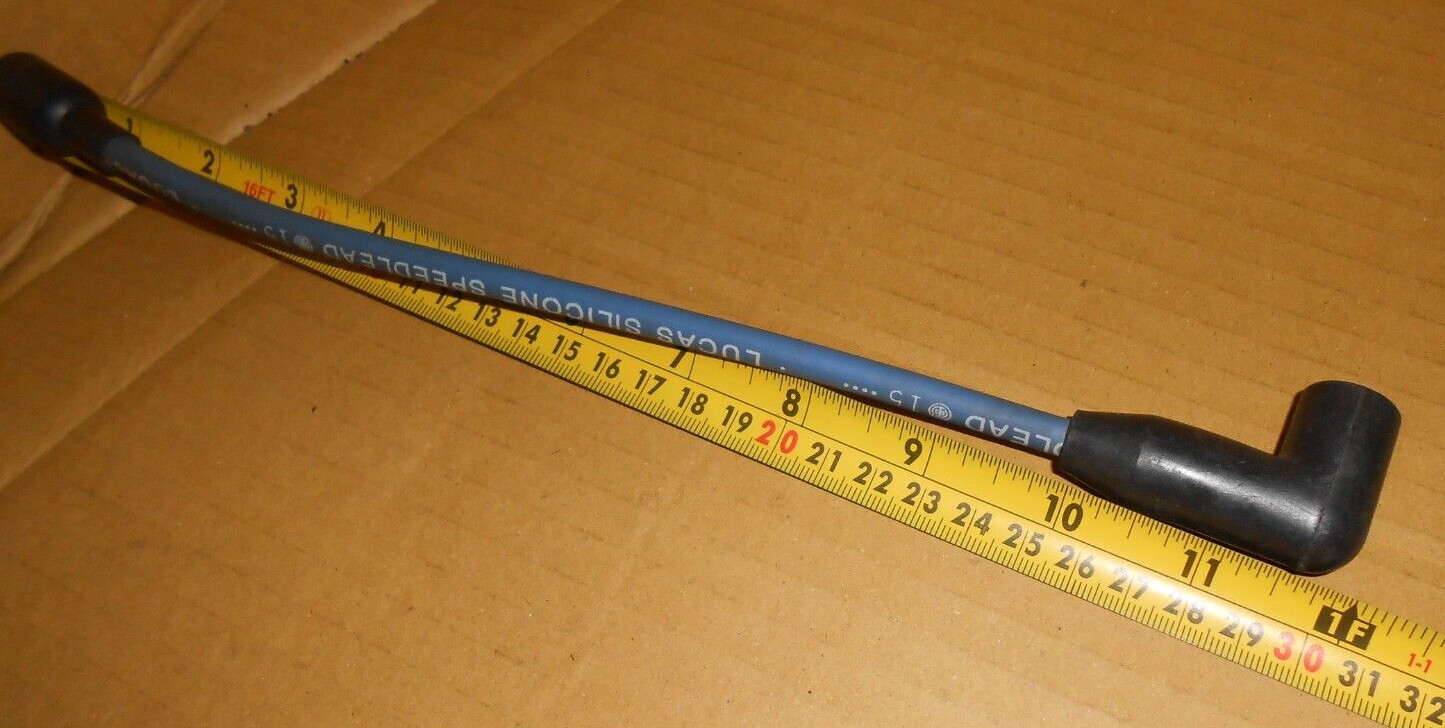 7mm Lucas Silicone Speed Lead HT Ignition plug lead 30CM Push fit terminals NOS