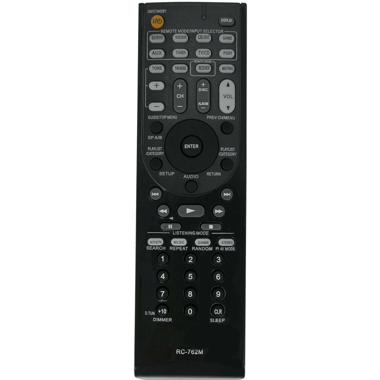 New Remote Control RC-762M for Onkyo AV Receiver HT-R290 HT-R380 TX-SR308 AVX290