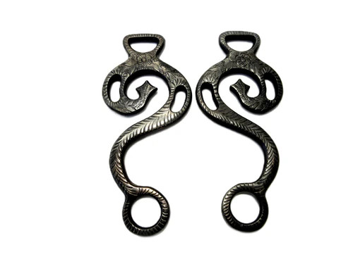 Hackamore "Baroque" Antique Black - 1 Pair Legs Ornate