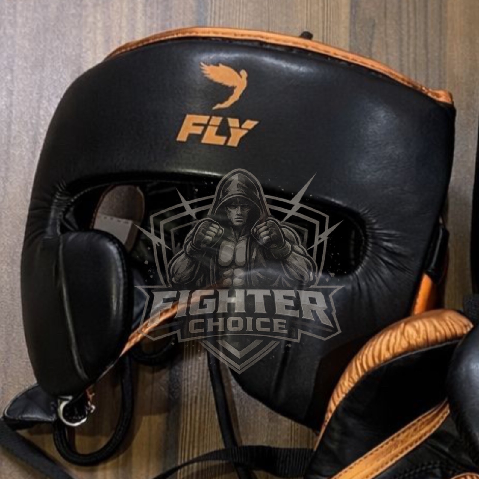 Fly Boxing Set Black Gold Cowhide Leather Sparring & Training