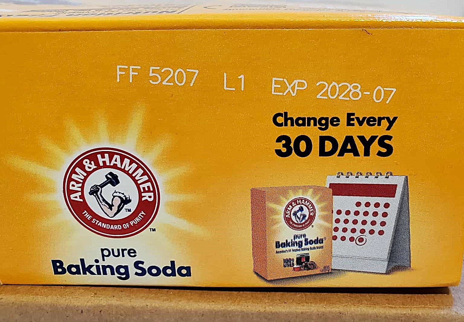 Arm & Hammer Pure Baking Soda Box 1 Lb (PACK OF 2) Baking Cleaning Deodorizing