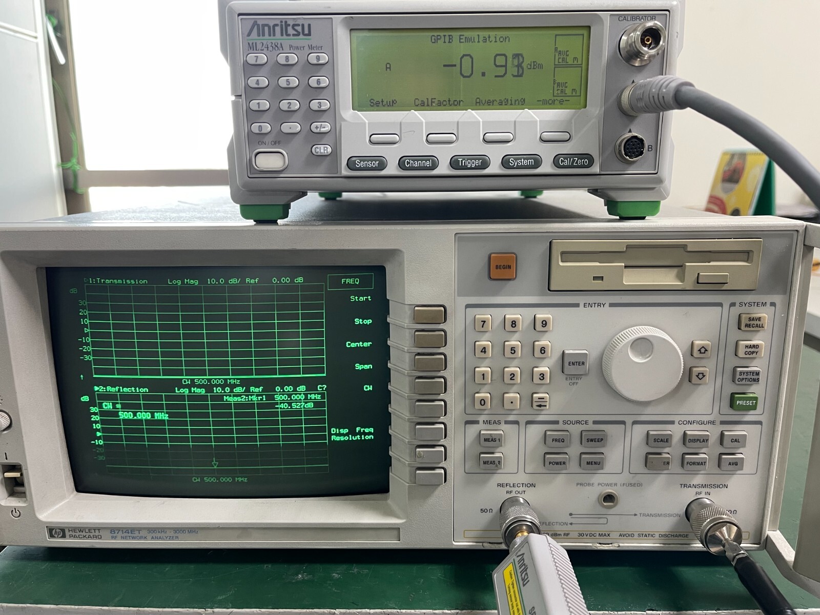 HP Agilent 8714ET RF Vector T/R Network Analyzer 300 kHz - 3 GHz _50333