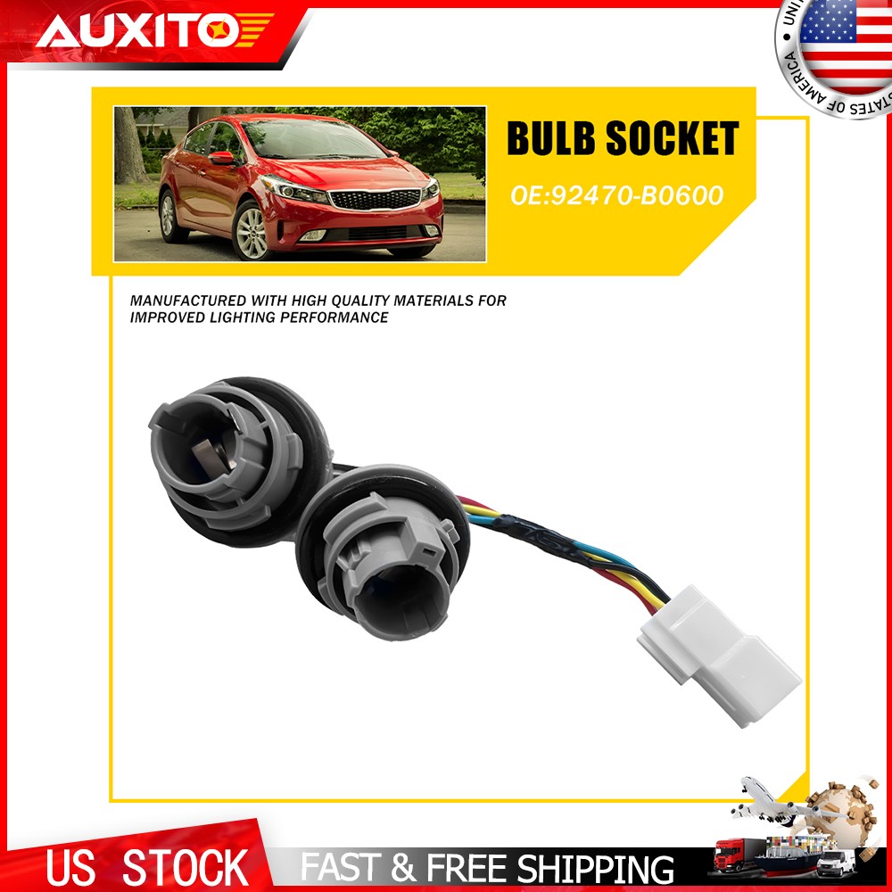 For 2017-2018 Kia Forte Outer Tail Light Wiring Socket & Wire 92470-B0600 TOP