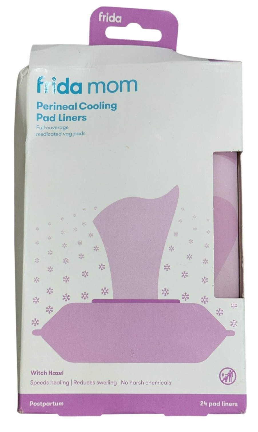 Frida Mom Perineal Cooling Pad Liners, 24 Pad Liners Total, Exp 7/26