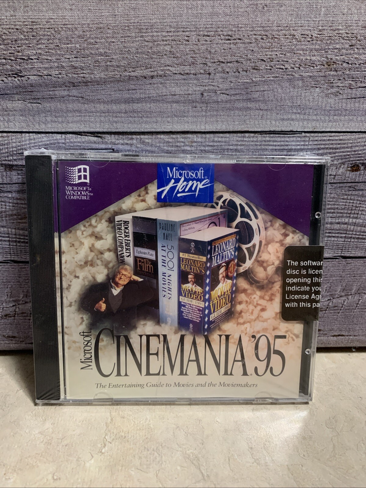 Microsoft Cinemania '95 (CD-ROM, 1994, Windows) New Sealed