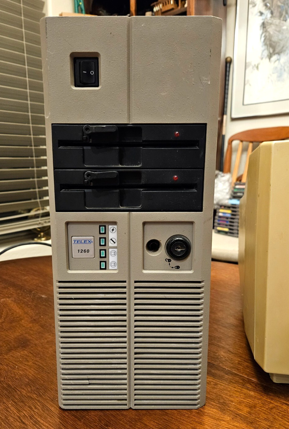 Super Rare 80s Telex Computer Products Inc 1260 PC Tower w/ Rare Shugart Drives!