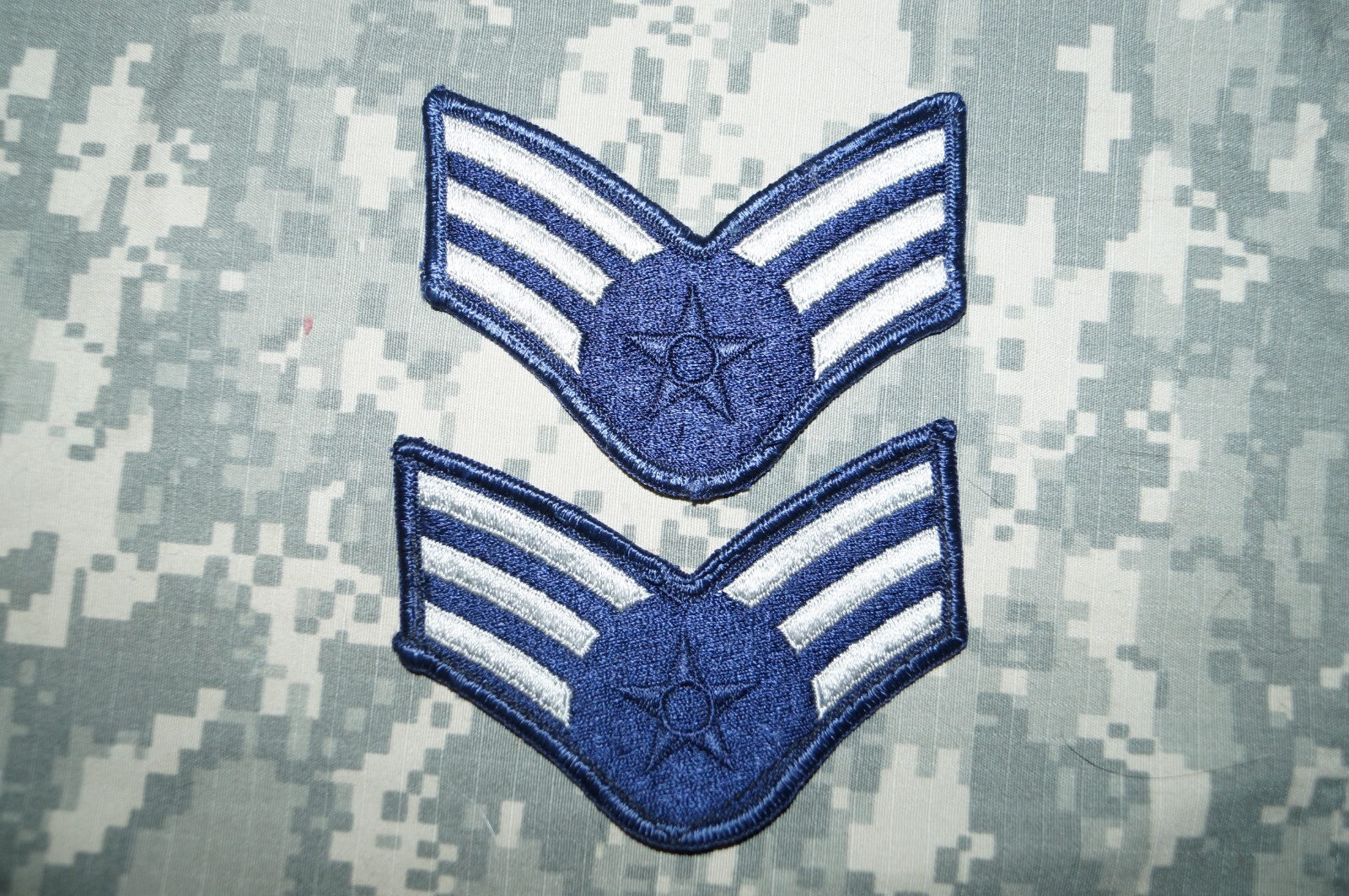 Military Patch US Air Force Dress Senior Airman SrA Rank MALE Prior 1991
