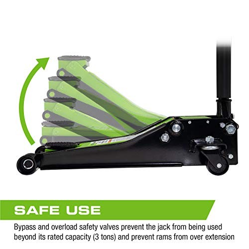 3 Ton Low Profile Quick Rise Steel Floor Jack (A20002 / XL3000A)