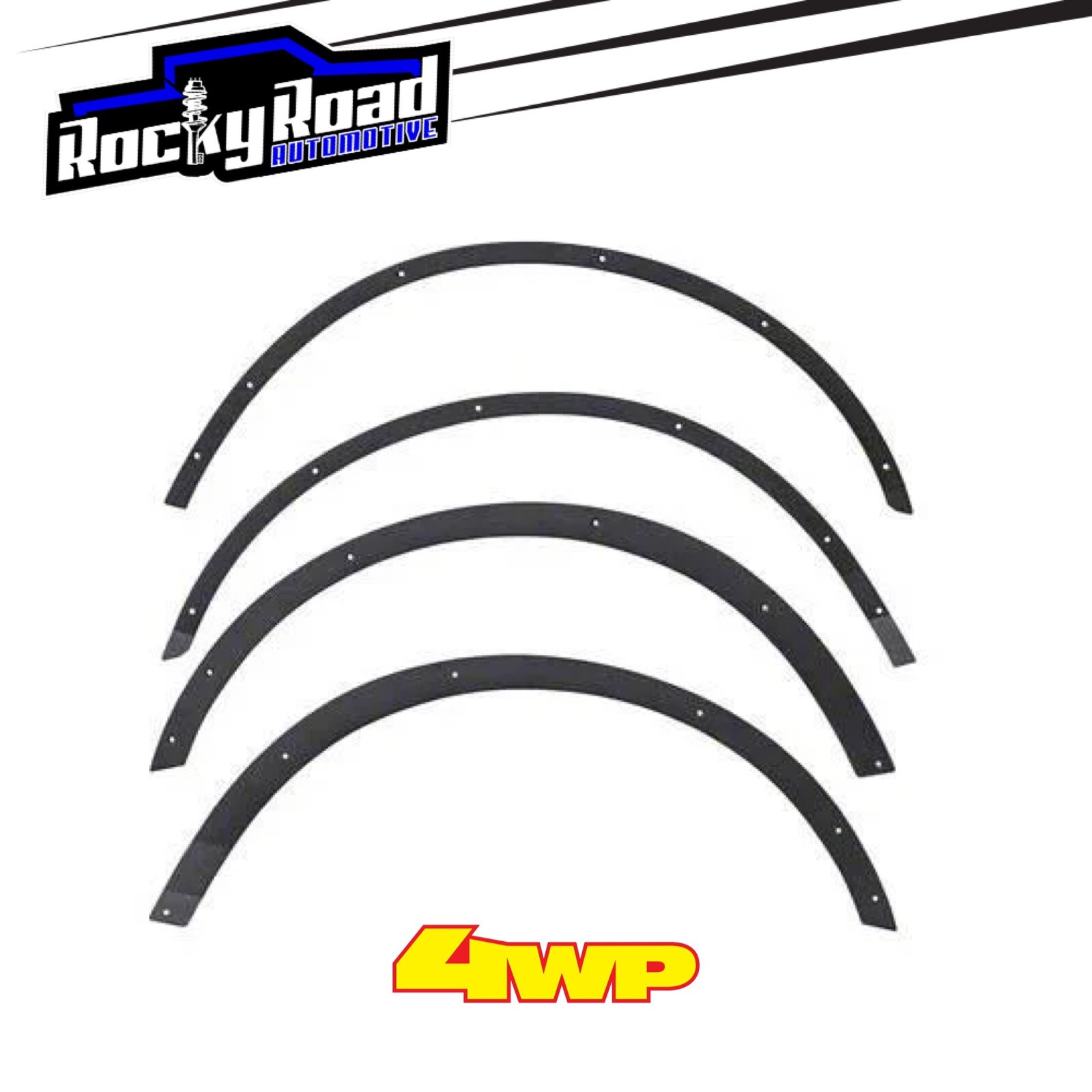 4WP Fender Flare Removal Kit Aluminum Front & Rear for 2021-2025 Ford Bronco 2DR