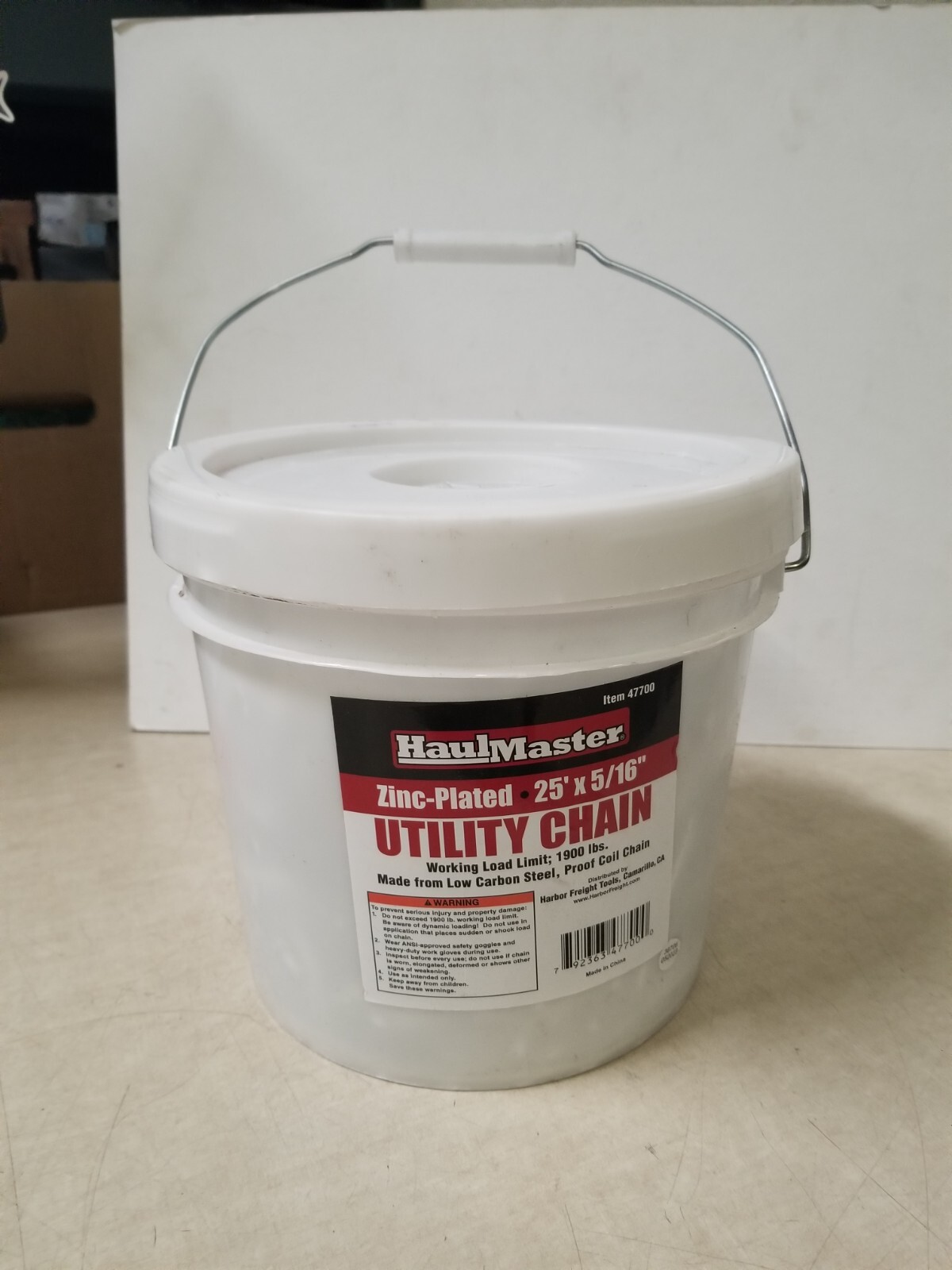 HAUL-MASTER 5/16 in. x 25 ft. Chain Coil - Item 47700