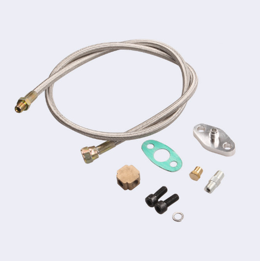 Racing GT32 GT40 GT42 GT4294 GT4202 Turbo Oil Return+Feed Line Oil Drain Kit
