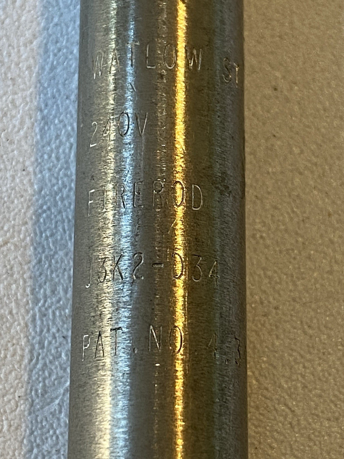 Watlow High Temperature Firerod 240V 400W 1/2” X 3”