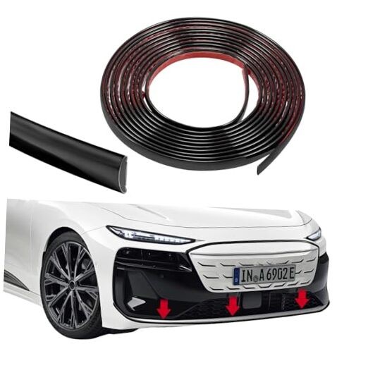 16.4Ft Cuttable Automotive Trim Strip, Door Trim Molding, Flexible Self Black