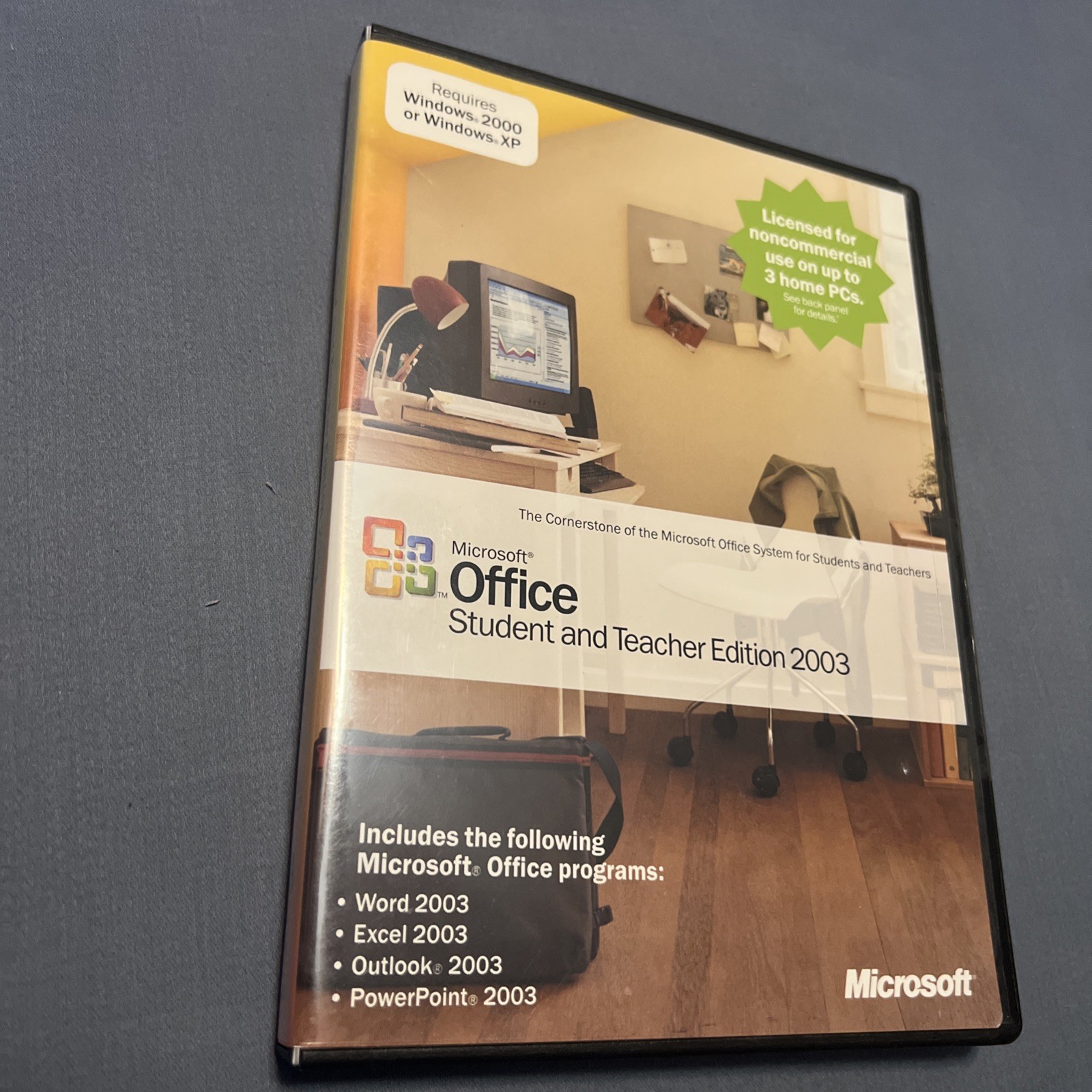Microsoft Office Student and Teacher Edition 2003 Word Excel w/Key Complete