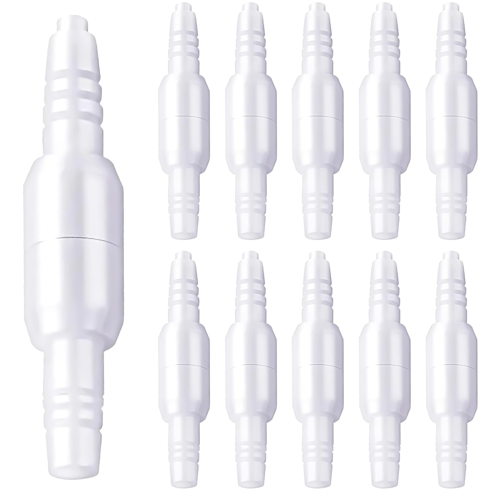 Oxygen Tubing Swivel Connectors 10 Pack Male to Male Anti Tangle Gas Flow