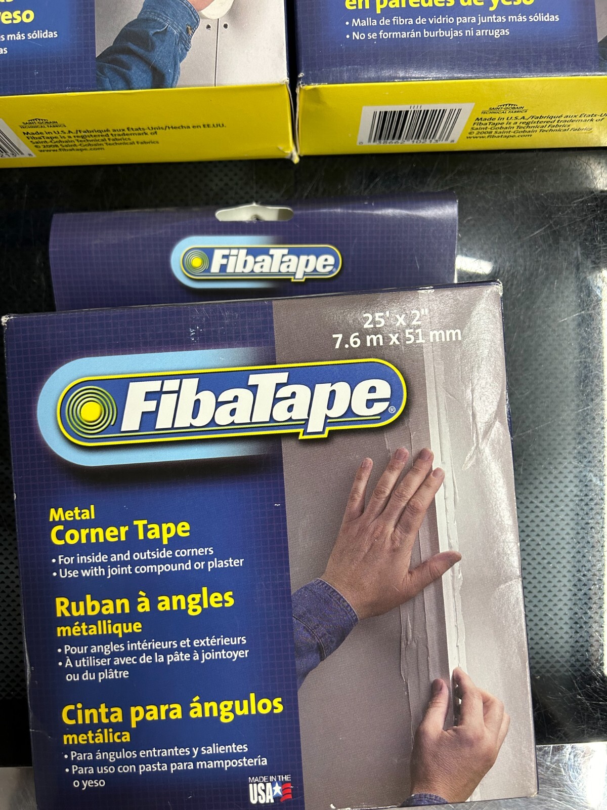 3-pack lot FibaTape Self Adhesive Drywall Joint &Metal Corner Tape 300' x 1-7/8"