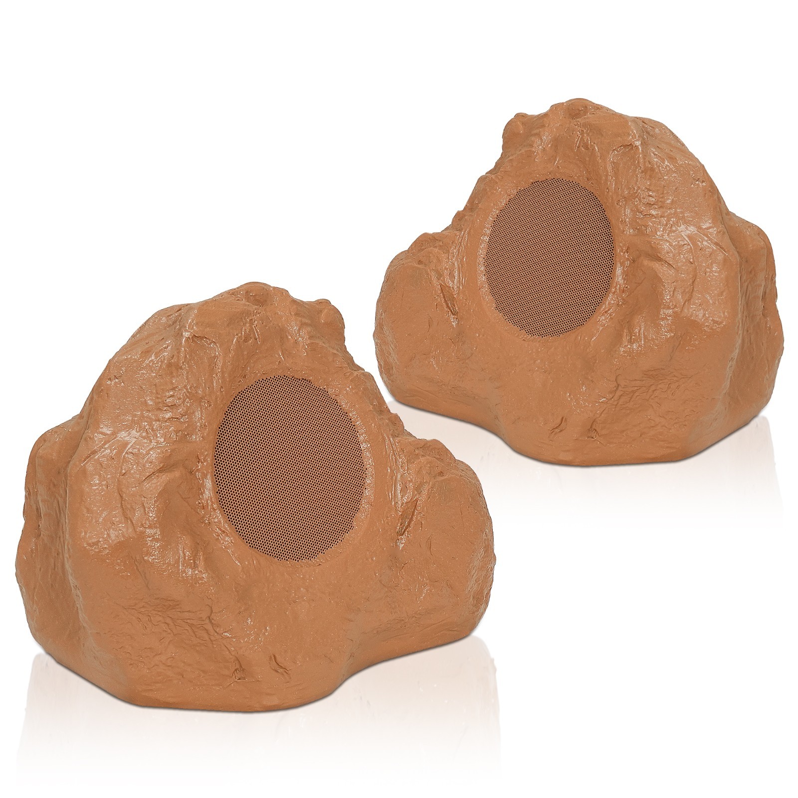 Sound Town 2-Pack 6.5" IP56 Weatherproof Outdoor Rock Speakers (ROCK-62BR-PAIR)