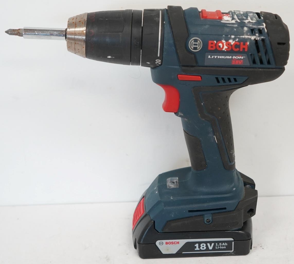 Bosch DDB181 18V Li-Ion 1/2" Cordless Drill w/2 Batteries & Charger