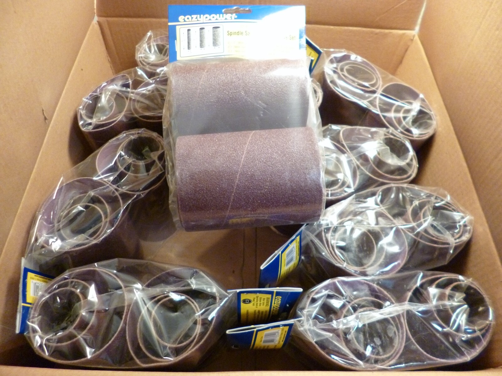 60 PIECES 1-1/2",2",3" OSCILATING SPINDLE SANDER SANDING SLEEVES 80 GRIT #30549