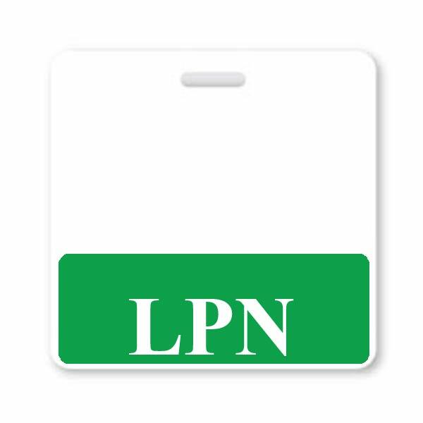 5 Pack - LPN Horizontal Badge Buddies - Licensed Practical Nurse Card ID Buddy