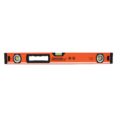 Johnson Level & Tool 1741-2400 Box Level, Aluminum, 24 In. L, Silver
