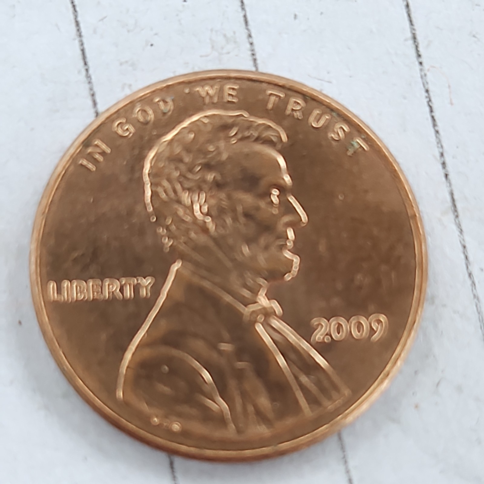 2009 No Mint Mark Bicentennial Lincoln Memorial Penny Coin.