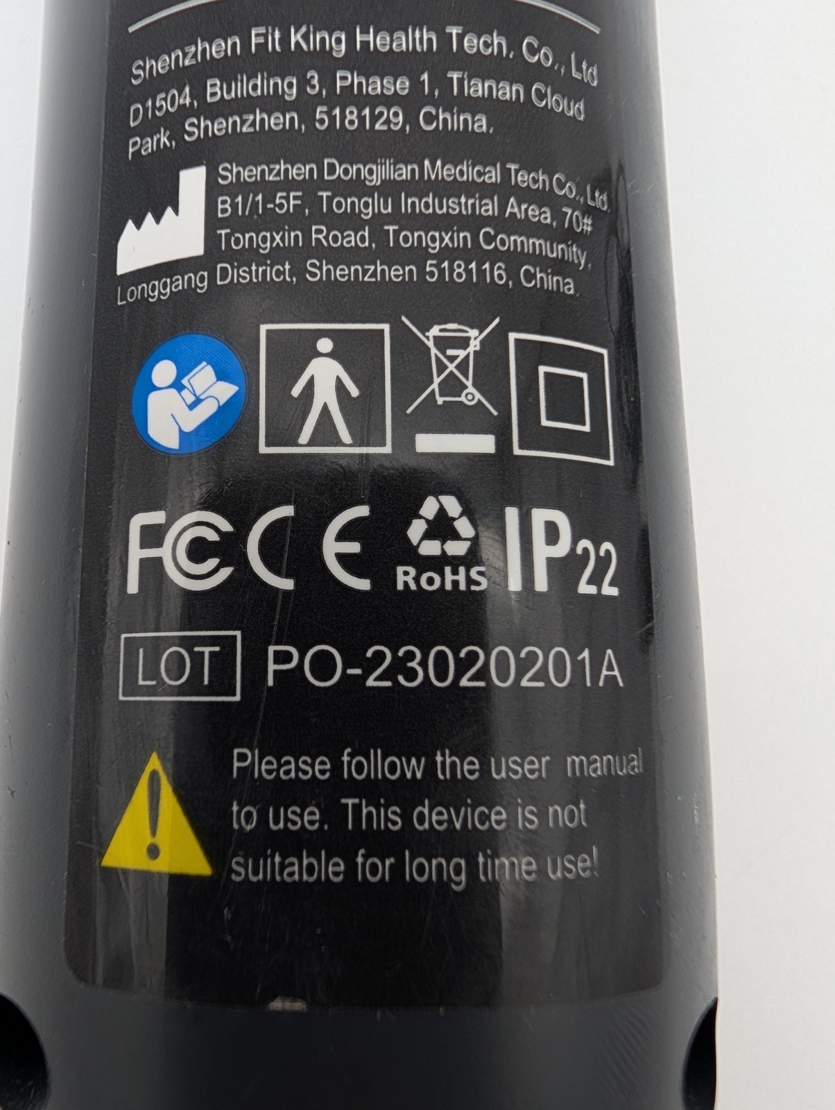 Fit King FT-009A Pump Controller & Power Cord Only.