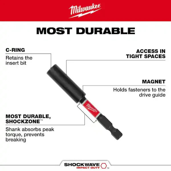 Milwaukee Shockwave Compact Magnetic Bit Tip Holder