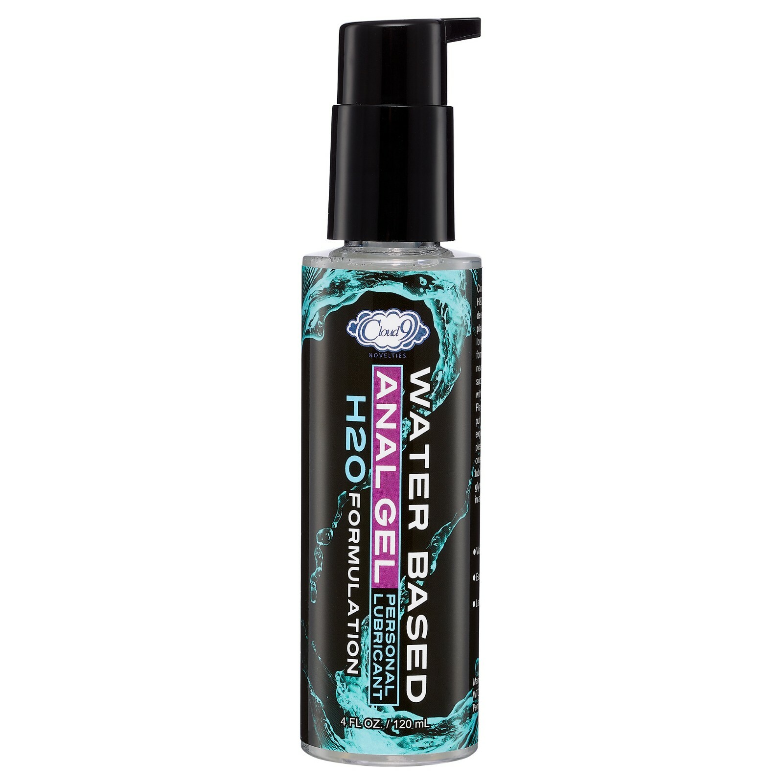Cloud 9 H20 Anal Play Gel 4oz Personal Lubricant