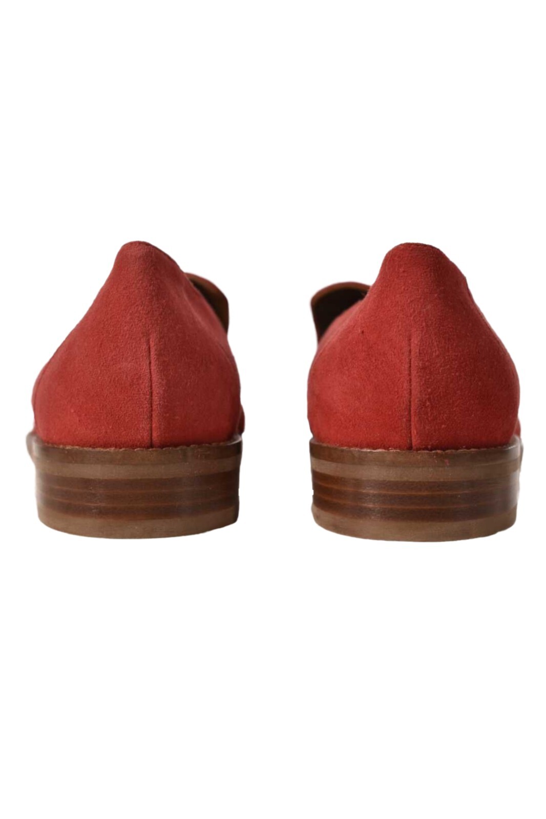 NWOB AQUATALIA Red Chilli Suede Pointed Toe Loafers Flats 37.5EU 7.5US Italy