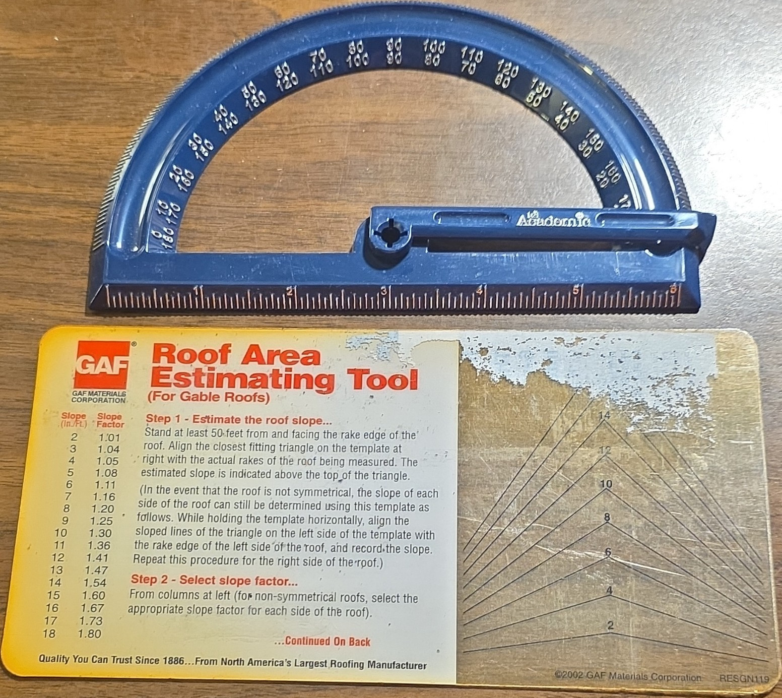 Anderonic 6in Semi-Circular Bevel Protractor 0-180 Degree Range RE5GN119