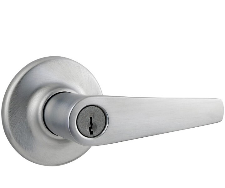 New Kwikset 462DL Chrome Maximum Series Delta Storeroom Keyed Entry Door Knob