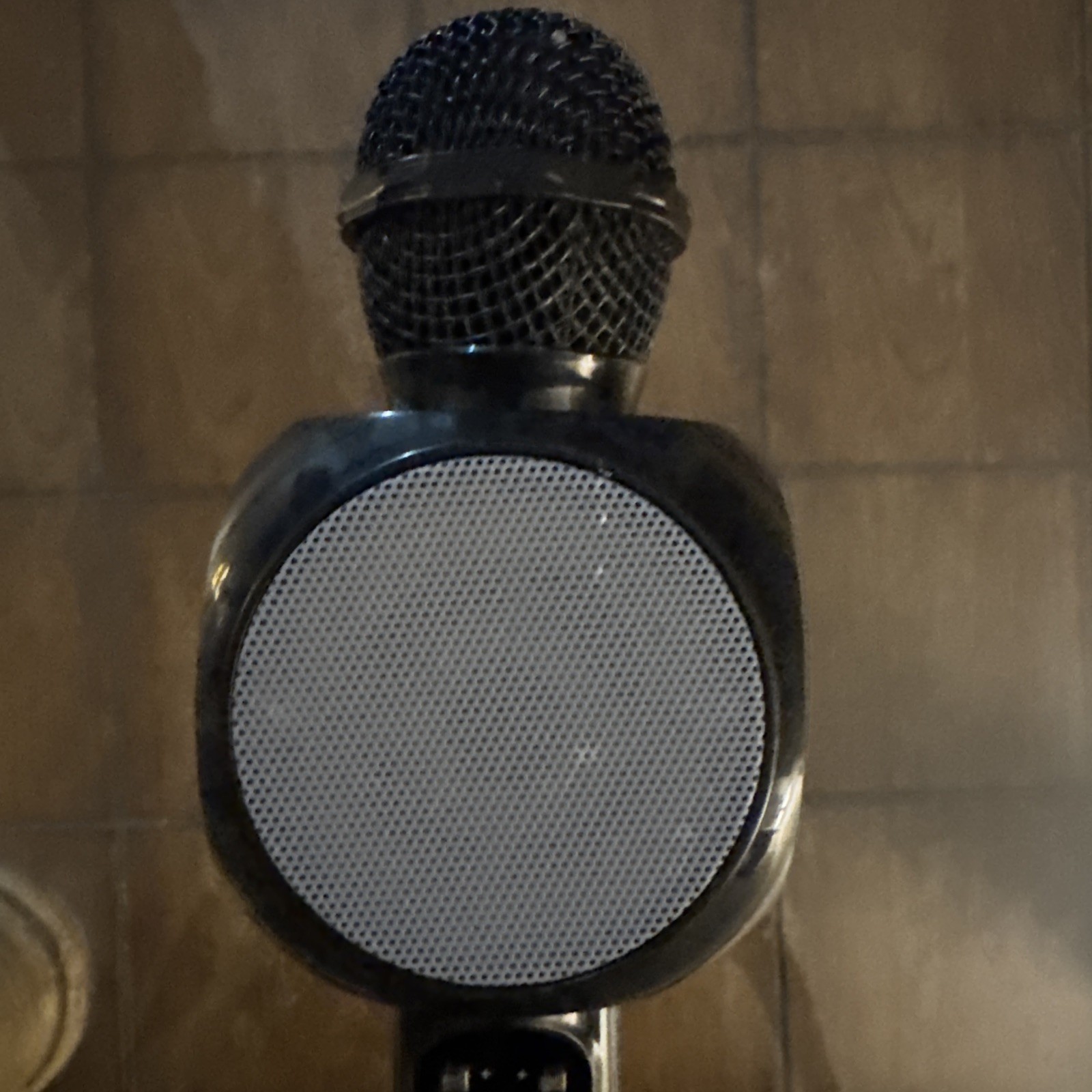 Tech Solutions LED Bluetooth Karaoke Studio Wireless Mic With Speaker Black