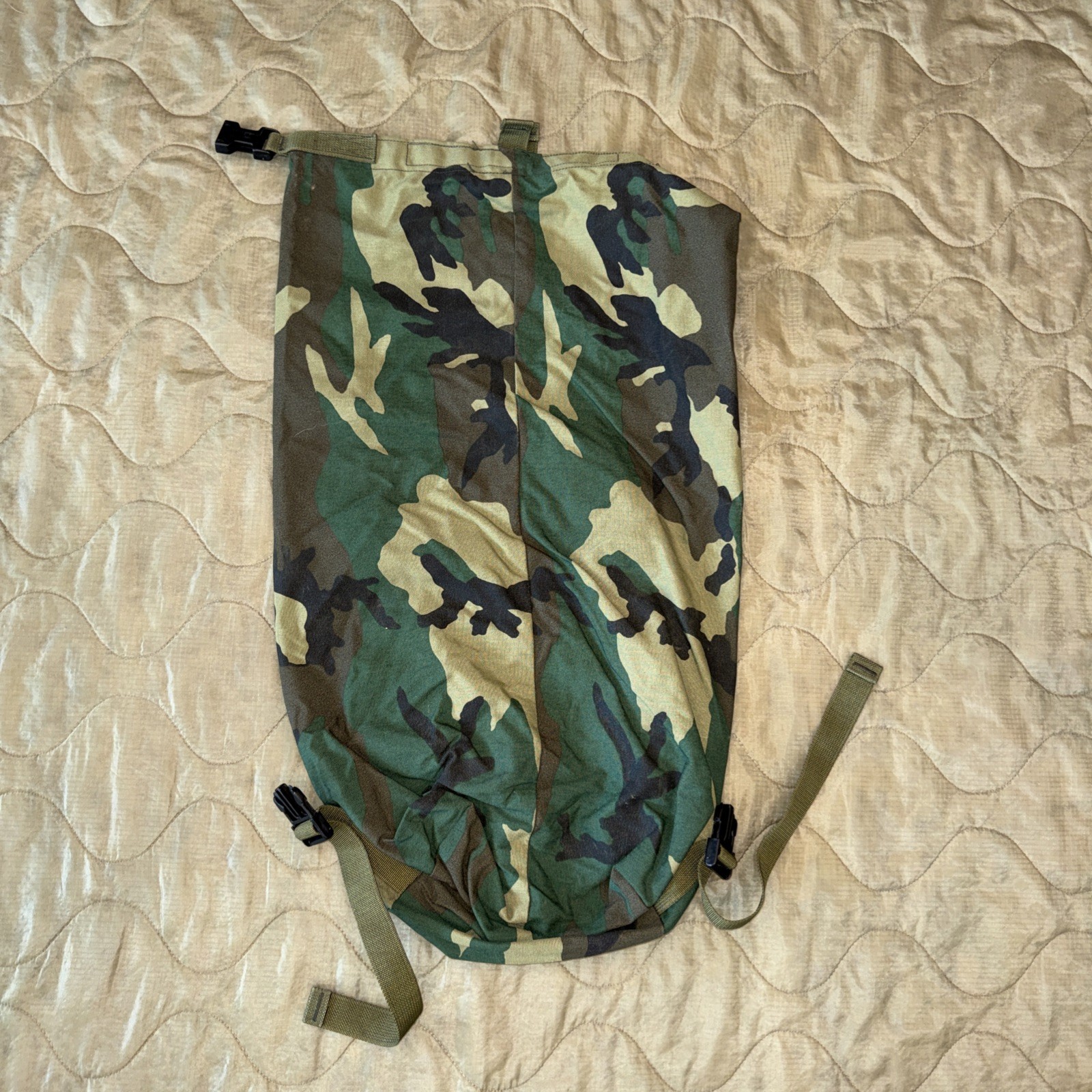MOLLE II Woodland Camo Compression Stuff Sack