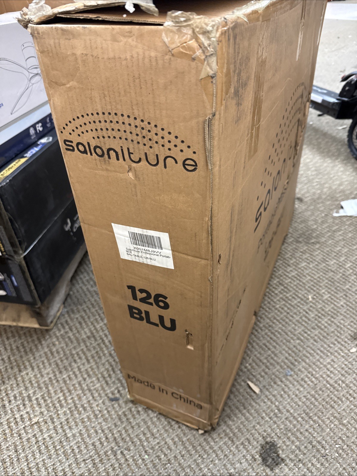 Portable Massage Table with Carrying Case Blue