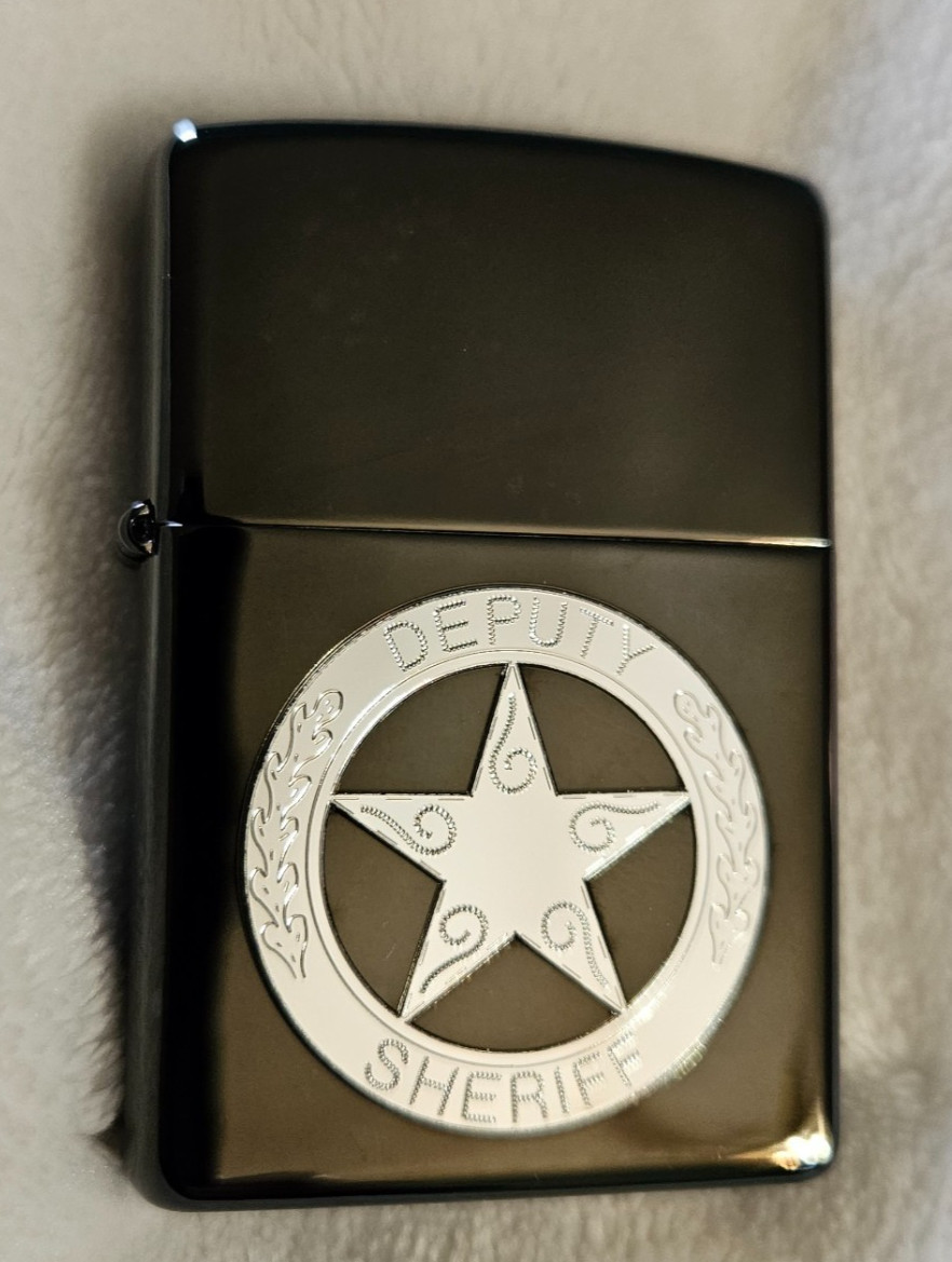 Zippo Lighter 2004 Deputy Sheriff, Black Ice, New