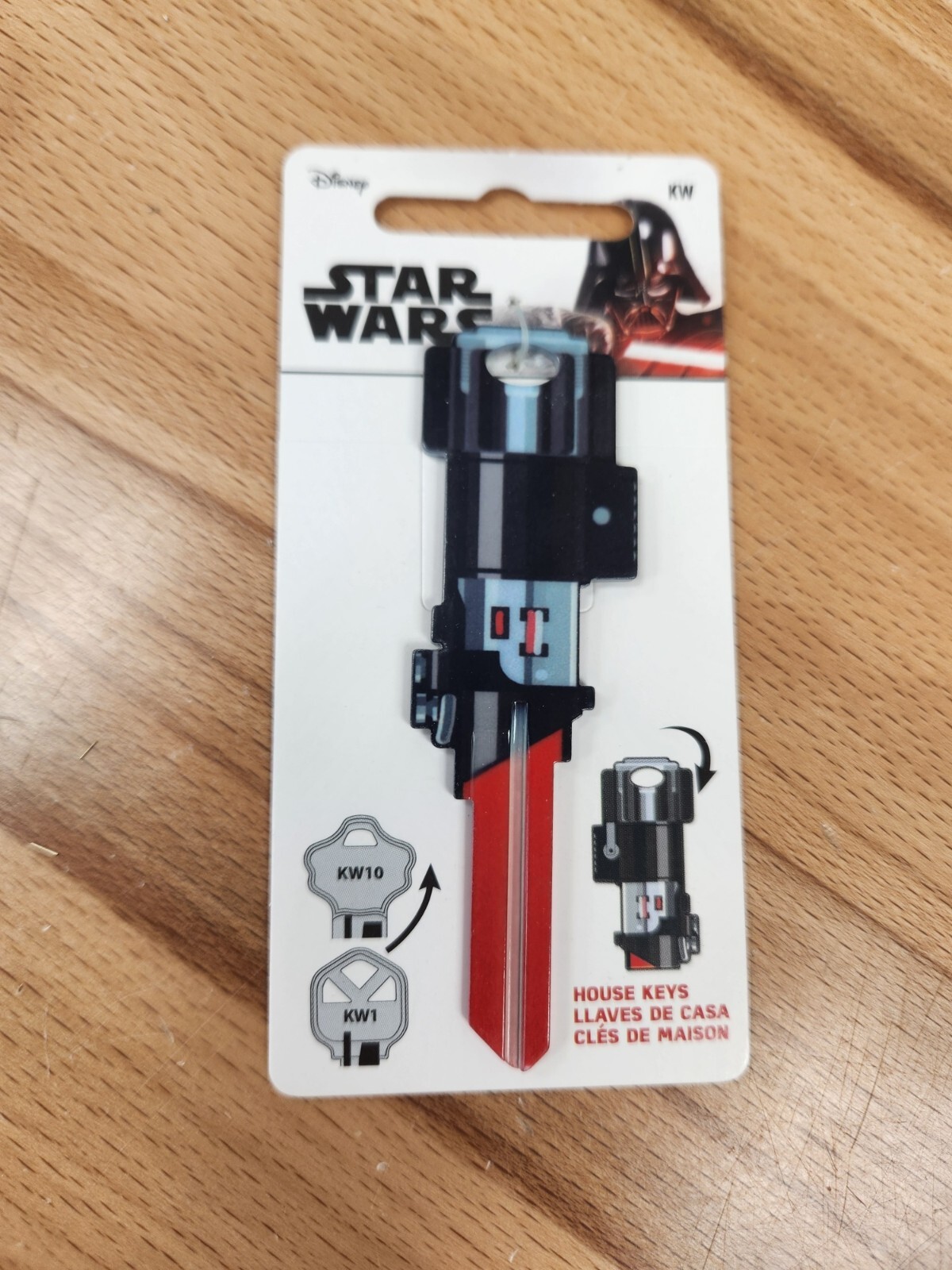 STAR WARS DARTH VADER RED LIGHTSABER KWIKSET KW1/KW10 KEYBLANK - READ DETAILS