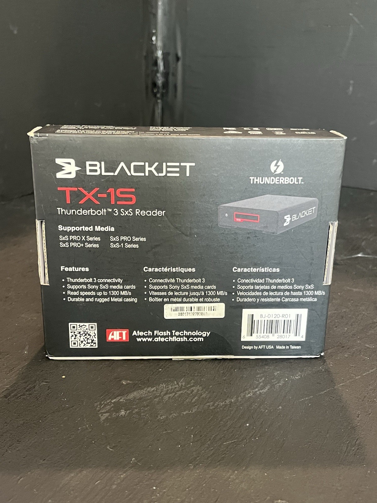 Atech Flash Technology Blackjet TX-1S Thunderbolt 3 Sony SxS Card Reader