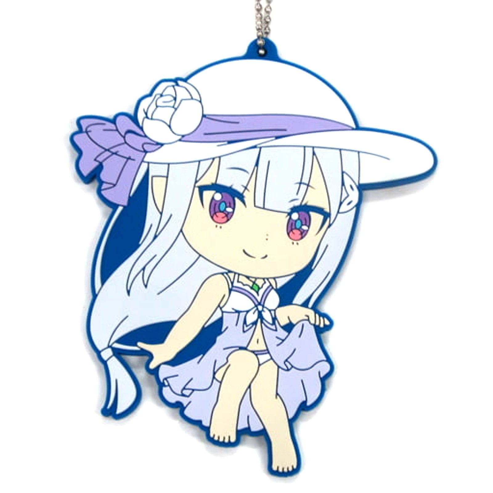 Re:Zero Emilia Ichiban Kuji Natsuda! Umida! Isekai Shokan! Big Rubber Keychai...