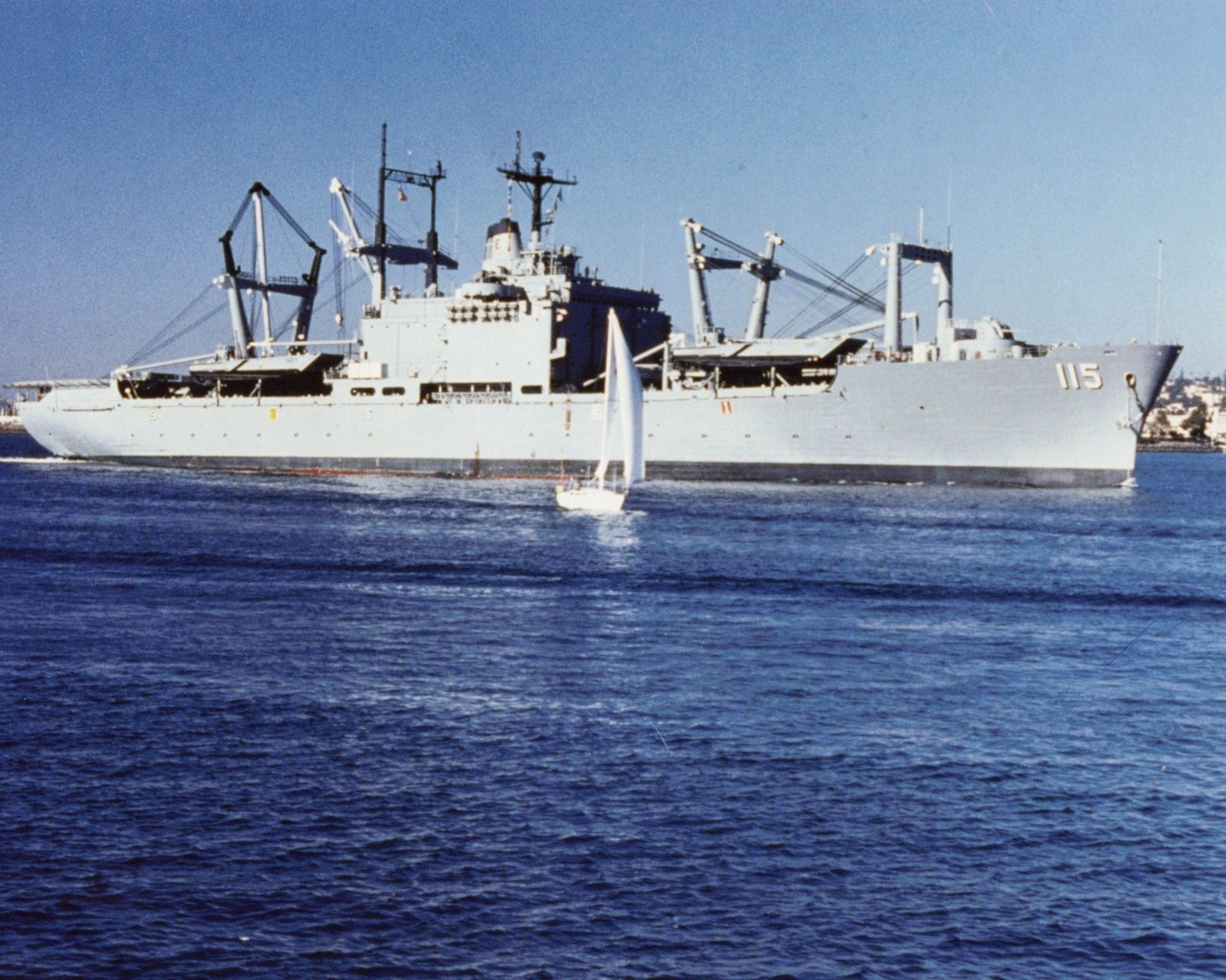 USS MOBILE 8X10 PHOTO LKA-115 NAVY US USA  AMPHIBIOUS CARGO SHIP