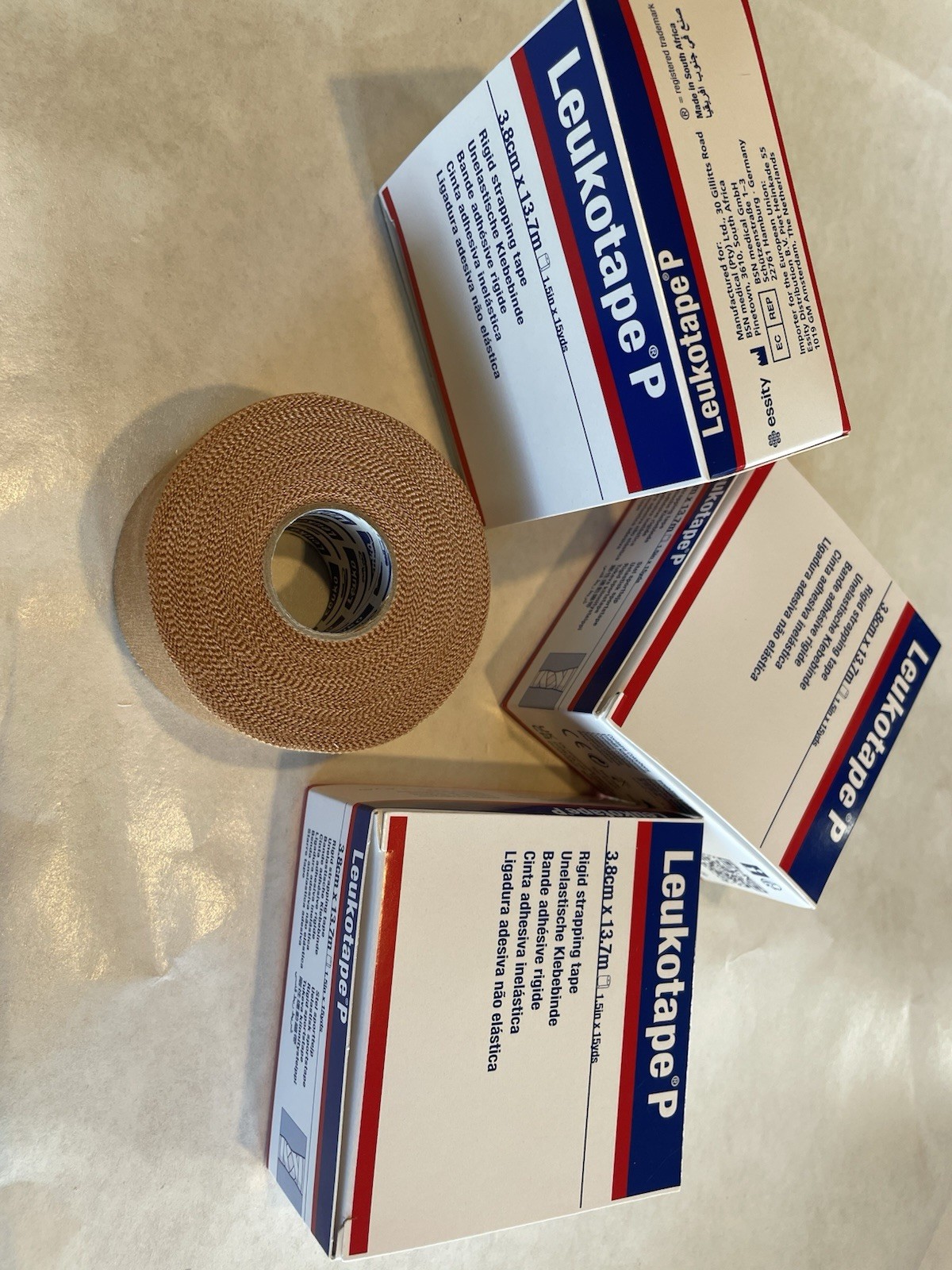 Leukotape P Sports Tape 1.5 x 15 Yards 3 Rolls Athletic Tape
