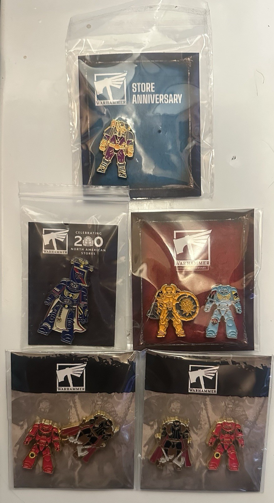 Warhammer Store Anniversary Pins Lot
