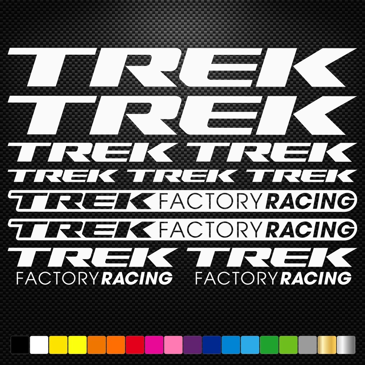 TREK - KIT Vinyl Decals Stickers Sheet Bike Frame Cycle Cycling Bicycle