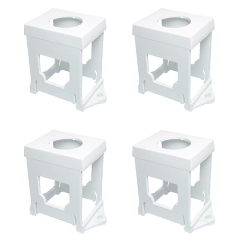 4PCS Plastic Pushbutton Switch Power On/Off Switch DIN Rail Mounting Bracket