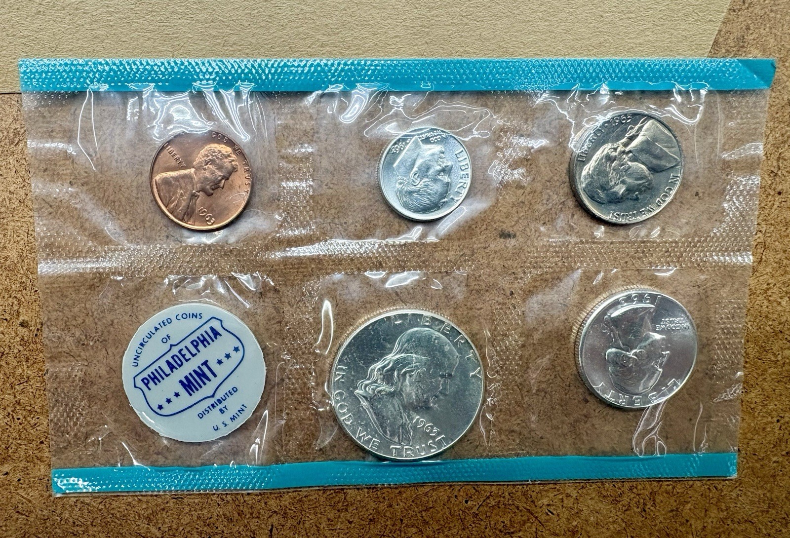 1963 Philadelphia & Denver Mint Set With Original Envelope