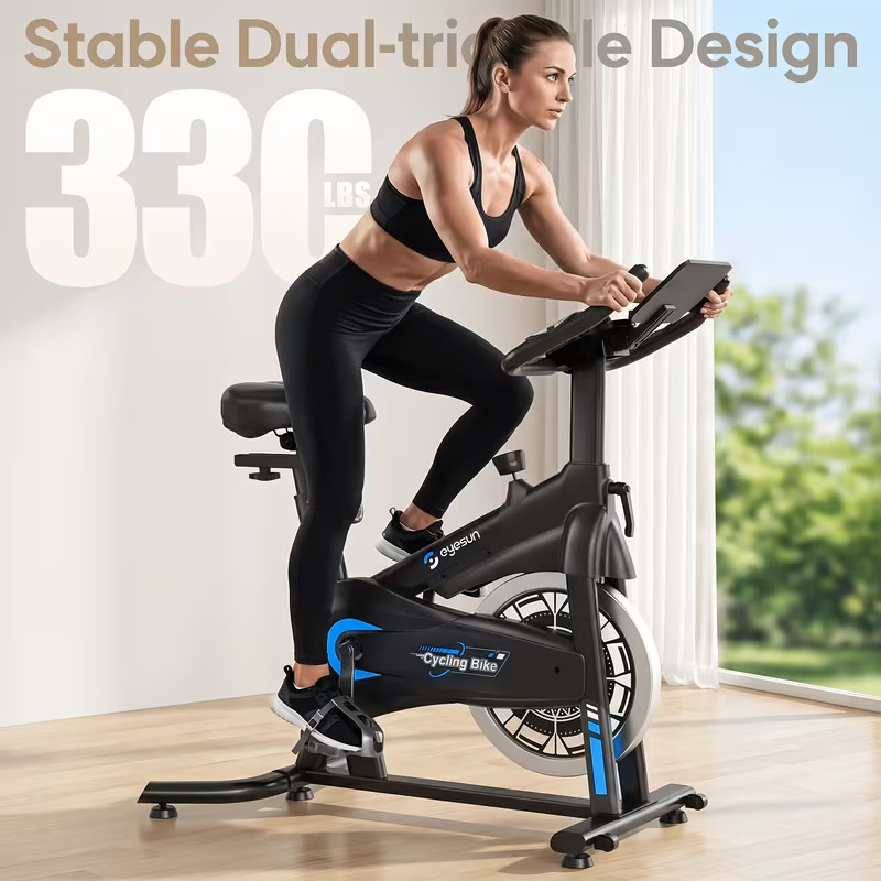 for home Exercise Bikes, Adjustable Magnetic Resistance, Silent Belt Drive, Upgr