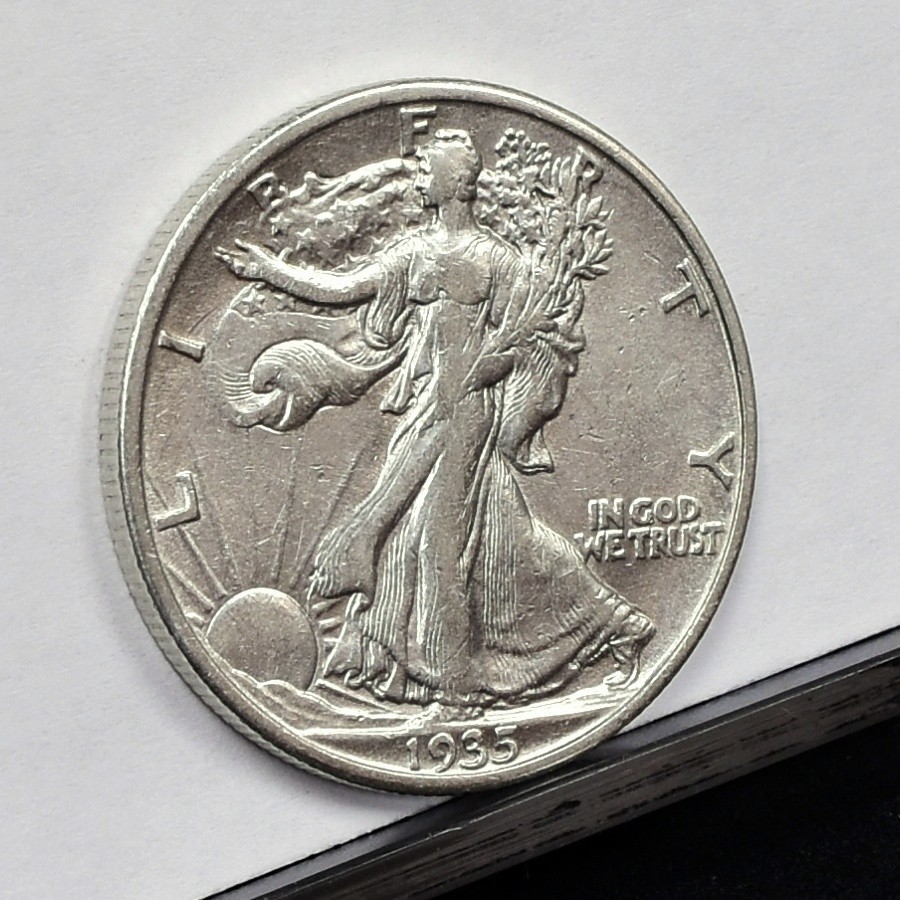 1935-S Liberty Walking Half Dollar - Ch XF Details, Cleaned (#61855-L)