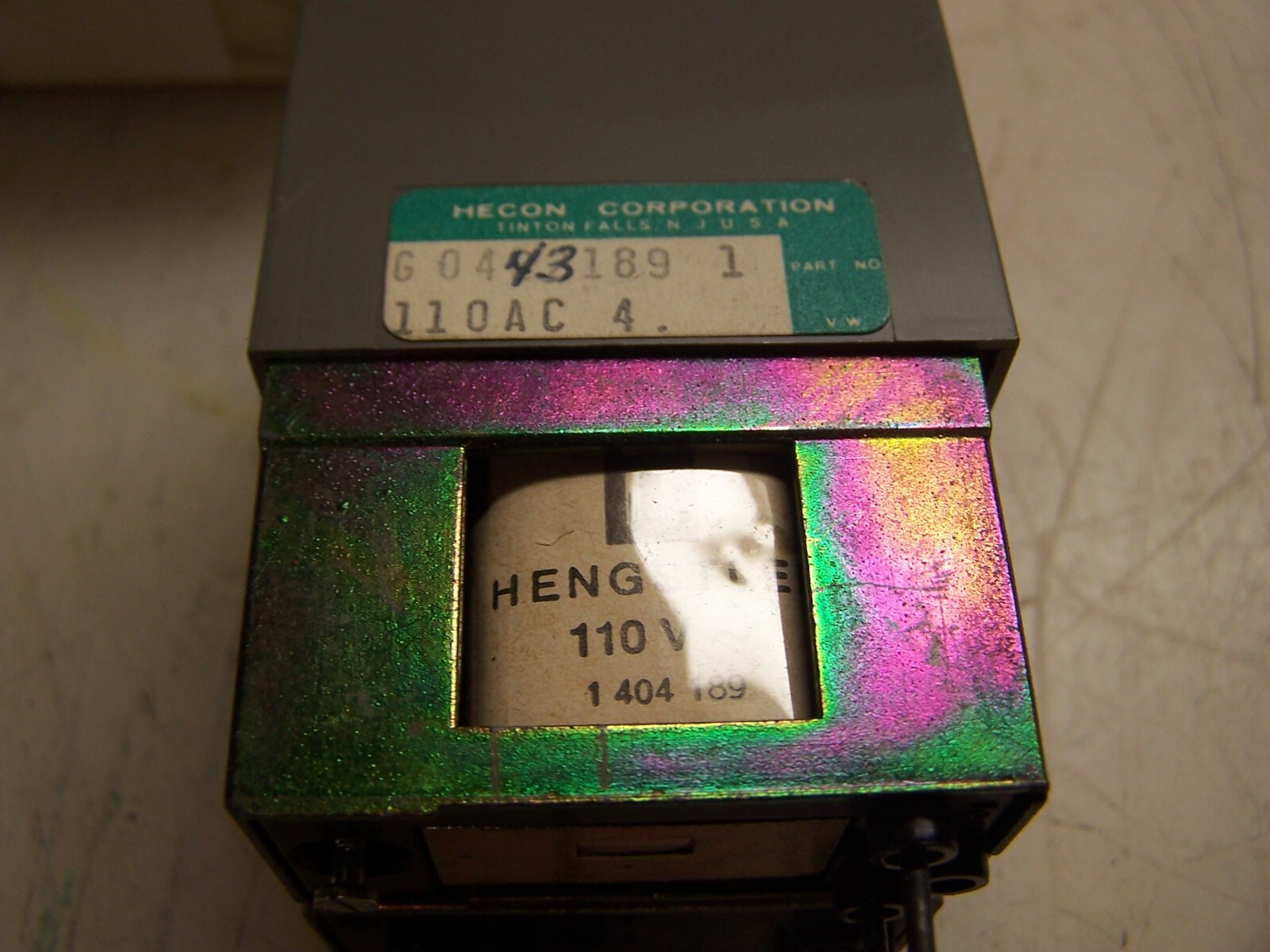 NEW HECON 4 DIGIT COUNTER MODULE 110 VAC G0443189